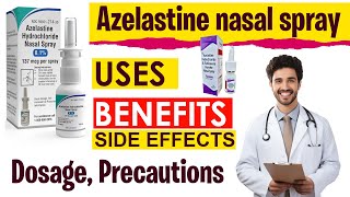 Azelastine nasal spray USES  BENEFITS  Side Effects  How to use azelastine nasal spray [upl. by Aneliram]