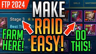 10 TIPS TO MAKE RAID EASY  Raid Shadow Legends [upl. by Anchie805]