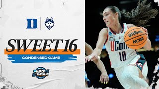 UConn vs Duke  Sweet 16 NCAA tournament extended highlights [upl. by Apgar375]