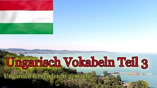 Ungarisch lernen für Anfänger  Vokabeln zum nachsprechen Teil 3  DeutschUngarischA1 🇭🇺 ✔️ [upl. by Aehcsrop]