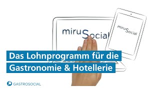 miruSocial – das Lohnprogramm für die Gastronomie und Hotellerie [upl. by Mairhpe444]