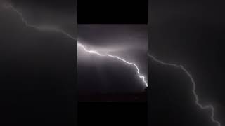 Powerful LIGHTNING Strike ⚡⚡  Thunder Lightning 😱 shorts [upl. by Kiah]