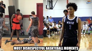 MOST DISRESPECTFUL BASKETBALL PLAYS amp MOMENTS 🤬 [upl. by Gillan967]