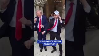 Trump DANCES with Adin Ross 🕺 [upl. by Vashtia]