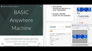 Turn Your TiddlyWiki into a Lightweight BASIC Anywhere Machine [upl. by Ronald]