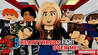 5 HEARTTHROBS FIGHT OVER ME Roblox Brookhaven 🏡RP  CoxoSparkle2 [upl. by Yarw908]