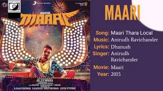 Maari Thara Local  Maari YT Music HD Audio [upl. by Swann]