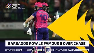 Barbados Royals HISTORIC Five Over Chase  CPL 2024 [upl. by Susan]