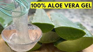 Make ALOE VERA GEL This way for Skin amp Hair  You will stop buying Aloe Vera Gel after this [upl. by Eilrebma717]