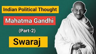 Theory of swaraj of gandhi in hindi psir upsc ugcnet [upl. by Bigelow]