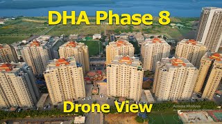 DHA Phase 8 Karachi Drone View [upl. by Milly]