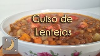 Como hacer Guiso de Lentejas  Receta de Lentejas con Panceta  Tocino [upl. by Yoccm361]