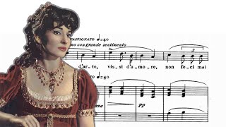 quotVissi dartequot from quotToscaquot  G Puccini  Maria Callas  Sheet music [upl. by Dean]