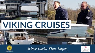 Rhine River Locks Time Lapse  Aboard Viking Cruises [upl. by Wake555]