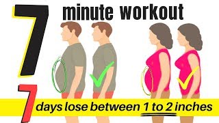 7 DAY WORKOUT CHALLENGE TO LOSE BELLY FLAB 7 MINUTE HOME WORKOUT FOR MEN amp WOMEN TO LOSE WEIGHT [upl. by Ragas]