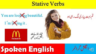 Stative Verbs  DynamicStative Verbs English Grammar  I understand OR I am understanding [upl. by Wanda353]