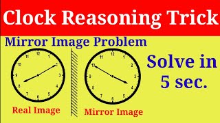 Clock Reasoning Trick  mirror image trick  mirror reasoning trick [upl. by Perrine903]