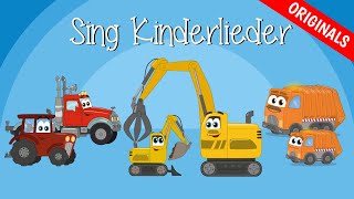 FahrzeugliederMix Traktor Bagger LKW Müllauto  Emmalu  Sing Kinderlieder [upl. by Akerdnuhs882]