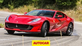 Ferrari 812 Superfast review  New 800hp supercar tested  Autocar [upl. by Jazmin]