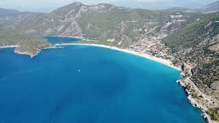 Blue Lagoon amp Kidrak beaches by drone 4K  Oludeniz Turkey September 2022 [upl. by Adli]