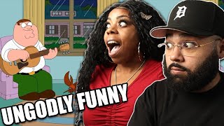 Cutaway Compilation Season 15  FAMILY GUY  HILARIOUS BLACK COUPLE REACTS [upl. by Puritan]