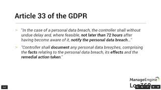 Comply with the GDPR Detecting and responding to personal data breaches [upl. by Anirtik]