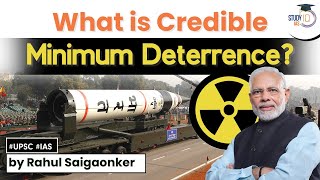 What is deterrence How has it evolved What is credible minimum deterrent UPSC SECURITY [upl. by Innaig]