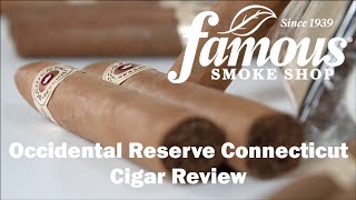 Occidental Reserve Connecticut Cigars Overview  Famous Smoke Shop [upl. by Irrem884]