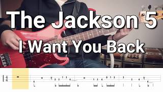 The Jackson 5  I Want You Back Bass Cover TABS [upl. by Bobby]