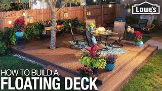 How to Build a Floating Deck [upl. by Wooster]