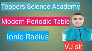 IONIC RADIUSioic radius class 11th chemistryaffecting factors [upl. by Giffer]