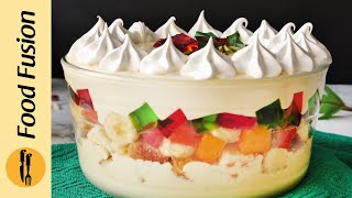 Special Custard Trifle Recipe By Food Fusion Ramadan Special Recipe [upl. by Adnak]