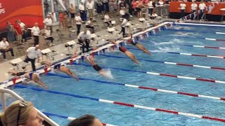 Shane Eckler and squad go 14396 in 2 medley relay at Y summer nationals [upl. by Amocat]