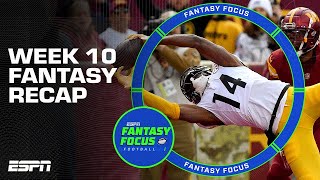 Week 10 Fantasy Recap Biggest Takeaways  Studs amp Duds  Fantasy Focus 🏈 [upl. by Heyra]