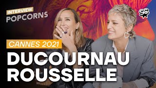 Julia Ducournau amp Agathe Rousselle — TITANE  LInterview Popcorns Cannes 2021 [upl. by Demb]