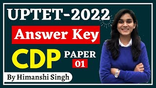 UPTET2022 Answer Key CDP  Child Development amp Pedagogy by Himanshi Singh [upl. by Toshiko]