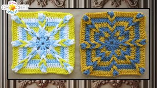 Jacobs Ladder Granny Square  Grannys Magical Cupboard 2024 Calendar Blanket  March [upl. by Adnarym222]