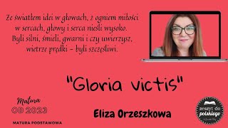 Zeszyt do polskiego  quotGloria victisquot Elizy Orzeszkowej [upl. by Enyahs]