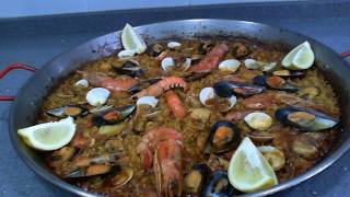 PAELLA DE MARISCO FÁCIL RÁPIDA Y DELICIOSA AL ESTILO SILVIA [upl. by Northey]