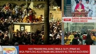 UB Pista ng Itim na Nazareno ipinagdiriwang ngayong araw [upl. by Eitnom]