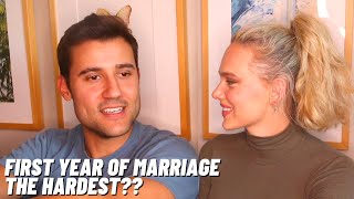 FIRST YEAR OF MARRIAGE QampA biggest fight married too young regrets etc [upl. by Cown]