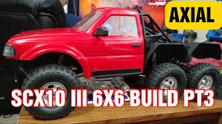 AXIAL SCX10 III 6x6 BUILD PART 3 [upl. by Windy]