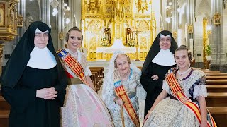 Las Falleras Mayores de Valencia sorprenden a los ancianos de las Hermanitas de los Desamparados [upl. by Land360]