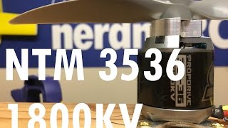 nerdnic  Bench Test  NTM 3536 1800kv 4s6s [upl. by Aplihs894]