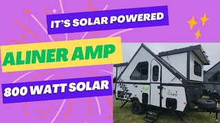 Electric Trailer  2024 Aliner Amp  800 watt Solar powered [upl. by Uah]