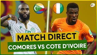 COMORES  COTE DIVOIRE🔴LIVE  MATCH EN DIRECT  4E JOURNEE QUALIFICATION CAN 2023 [upl. by Hael760]