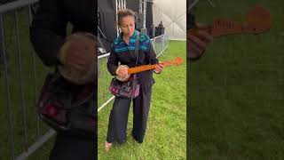 Rhiannon Giddens playing a gourd banjo I recently built [upl. by Aviv58]