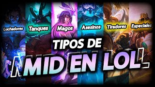 ¿CUÁL es el MEJOR MID de LoL 🤔🔥 Tipos de MID en LEAGUE OF LEGENDS 2022 S13  Pretemporada [upl. by Amitak36]