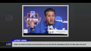 John Calipari Avoided An Interview On His Reported Arkansas Move By Walking His Dog [upl. by Lorant]