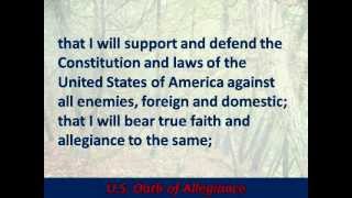 US Oath of Allegiance  Hear and Read the Full Text [upl. by Trainor]